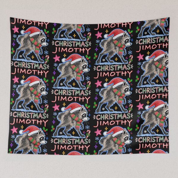 Item preview, Jimothy Christmas Raccoon Holiday Woodland Humor designed and sold by ostenlee.