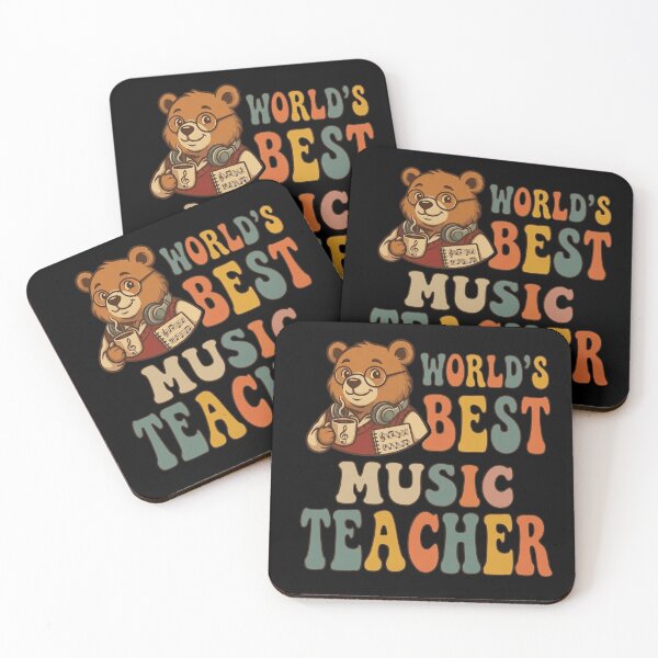 Item preview, World's Best Music Teacher Retro Groovy designed and sold by ViralVector.