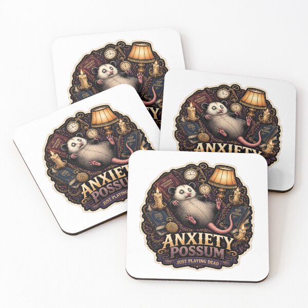 Item preview, Anxiety Possum Just Playing Dead Funny Mental Health designed and sold by Créative touche .