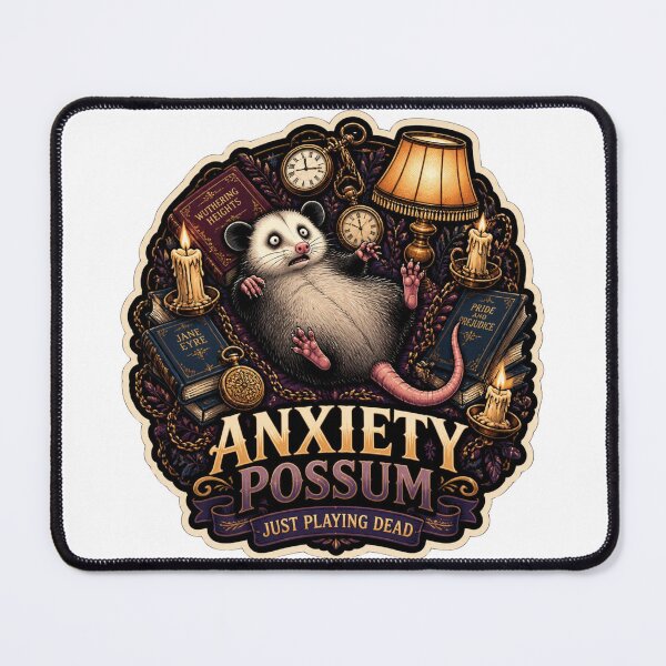 Item preview, Anxiety Possum Just Playing Dead Funny Mental Health designed and sold by Créative touche .