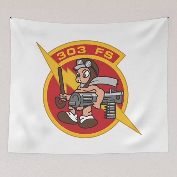Item preview, USAF 303d Fighter Squadron KC Hawgs Patch designed and sold by CharlieDesings.