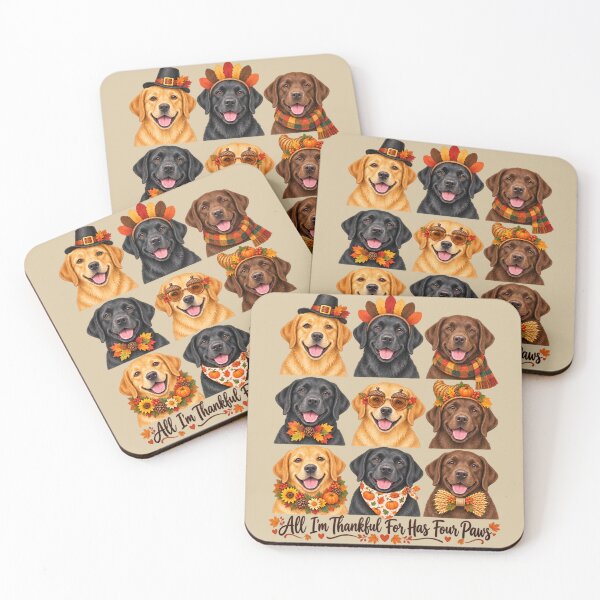 Item preview, Labrador Thanksgiving Collage All I'm Thankful For Has Four Paws designed and sold by AmiGraph.