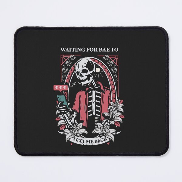 Item preview, Waiting For Text Back Skeleton Red Shirt Art designed and sold by AgnesSimon.