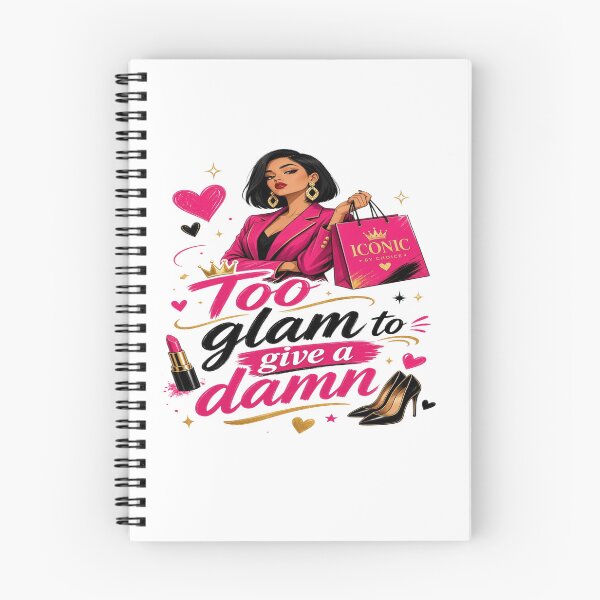 Item preview, Too Glam to Give a Damn – Funny Glamorous Woman Fashion & Diva Attitude Design designed and sold by Sushikidsntoddlers.