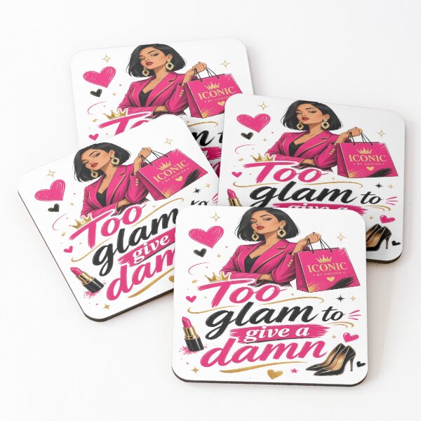 Item preview, Too Glam to Give a Damn – Funny Glamorous Woman Fashion & Diva Attitude Design designed and sold by Sushikidsntoddlers.