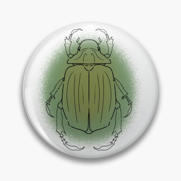 Item preview, Green Scarab Beetle Line-art (Green) designed and sold by Burnt_Pikachu.