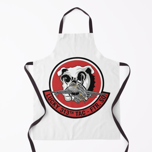 Item preview, USAF 313th Tactical Fighter Squadron Lucky Bulldogs F-16 Patch designed and sold by CharlieDesings.