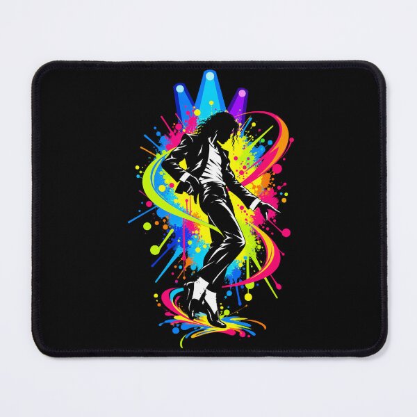 Item preview, Michael Jackson Neon Paint Splash Silhouette Dance Colorful Lights designed and sold by QliumoPery.
