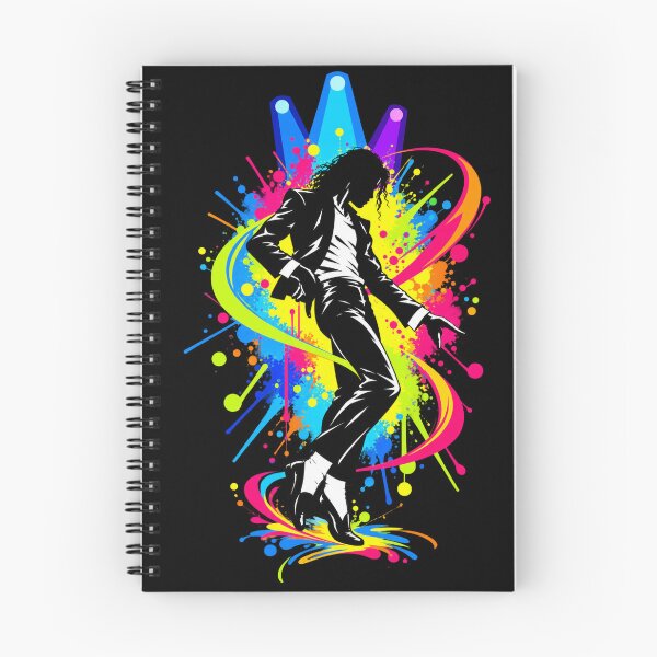 Item preview, Michael Jackson Neon Paint Splash Silhouette Dance Colorful Lights designed and sold by QliumoPery.