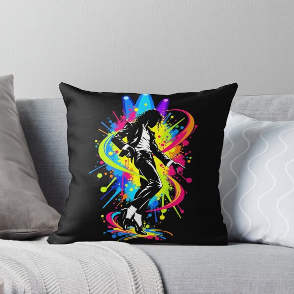 Item preview, Michael Jackson Neon Paint Splash Silhouette Dance Colorful Lights designed and sold by QliumoPery.