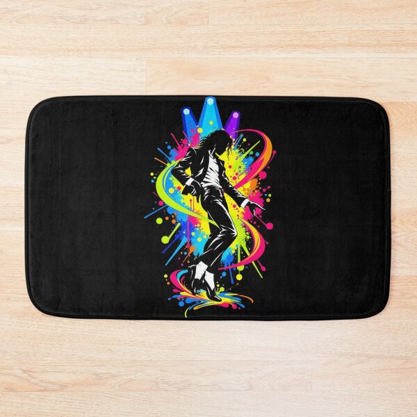 Item preview, Michael Jackson Neon Paint Splash Silhouette Dance Colorful Lights designed and sold by QliumoPery.