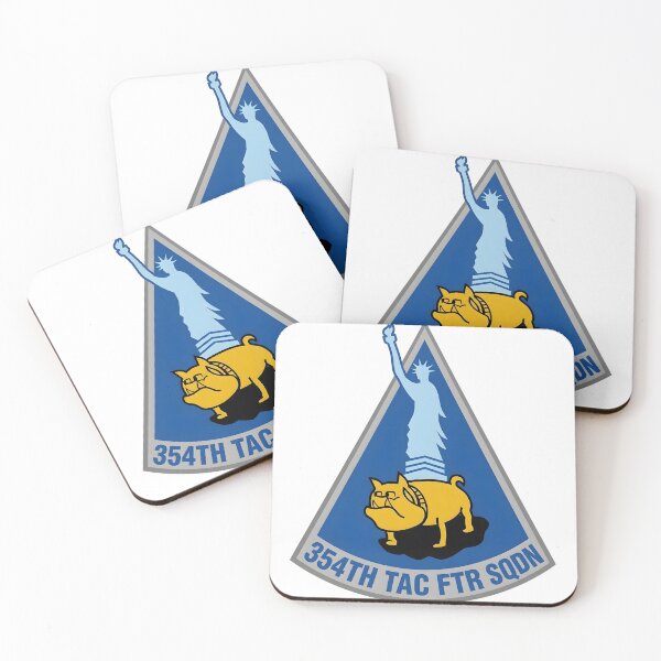 Item preview, USAF 354th Tactical Fighter Squadron Statue of Liberty Bulldogs Patch designed and sold by CharlieDesings.