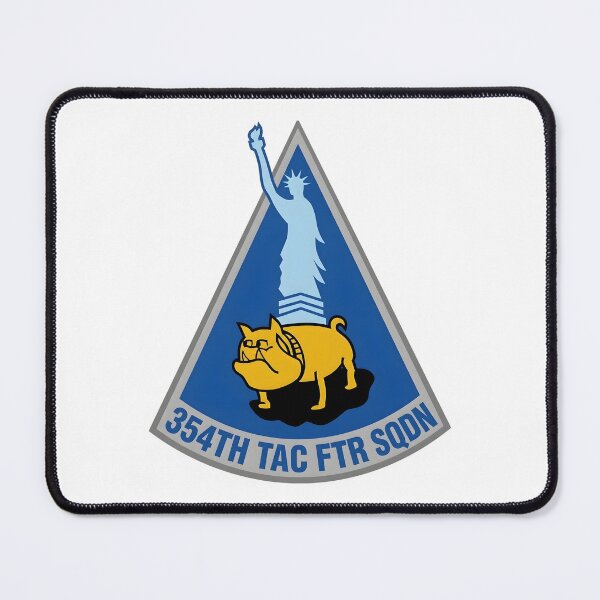 Item preview, USAF 354th Tactical Fighter Squadron Statue of Liberty Bulldogs Patch designed and sold by CharlieDesings.