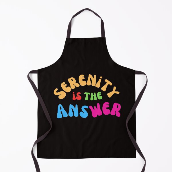 Item preview, Serenity Is The Answer Retro Colorful Typography designed and sold by HHMotivation.