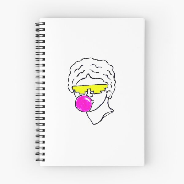 Item preview, Sketchy drawing of a guy with yellow sunglasses chewing pink bubble gum  designed and sold by ZacUltravanhu.