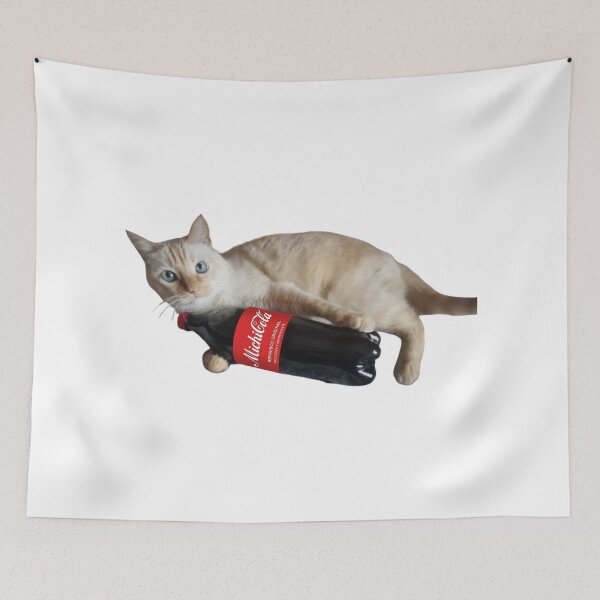 Item preview, Cute Cat Hugging MichiCola Soda Bottle Meme - Pitufin designed and sold by MichiCuteCat.