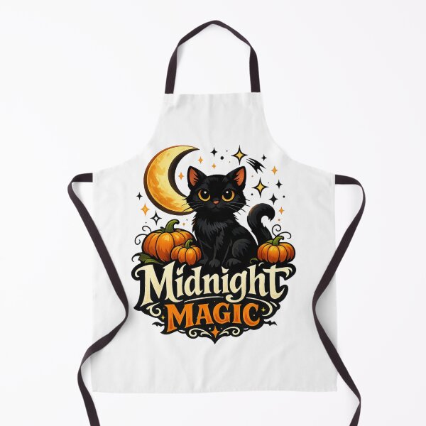 Item preview, Midnight Magic Halloween Moon Cat designed and sold by Black Signal.