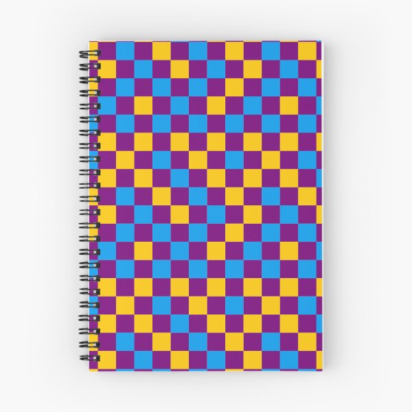 Item preview, Blue And Yellow On Purple Checkered Pattern   designed and sold by PatternTitan.