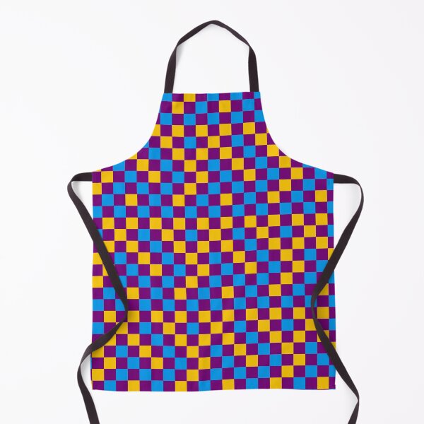 Item preview, Blue And Yellow On Purple Checkered Pattern   designed and sold by PatternTitan.