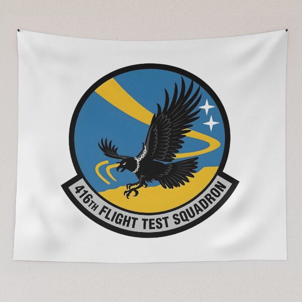 Item preview, USAF 416th Flight Test Squadron Skulls F-16 Patch designed and sold by CharlieDesings.