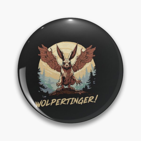 Item preview, Mythical Wolpertinger Winged Rabbit Forest Sunset Art designed and sold by AgnesSimon.
