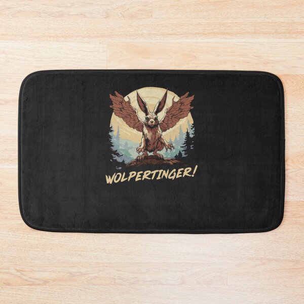 Item preview, Mythical Wolpertinger Winged Rabbit Forest Sunset Art designed and sold by AgnesSimon.