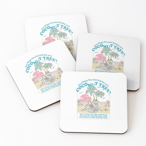Item preview, Funny Beach Raccoon Coconut Tree Tropical Sun Art designed and sold by AgnesSimon.