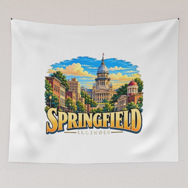 Item preview, Vintage Springfield Illinois Travel Souvenir Landmark Gift designed and sold by MichaeIRellov.