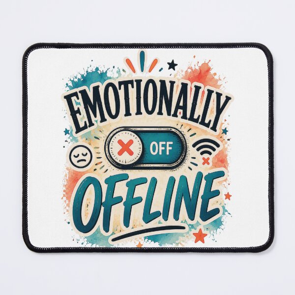 Item preview, Emotionally Offline Introvert Mood Graphic designed and sold by MarselArt.