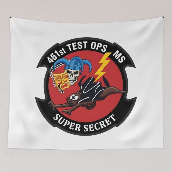 Item preview, USAF 461st Flight Test Squadron Super Secret Test Ops Patch designed and sold by CharlieDesings.