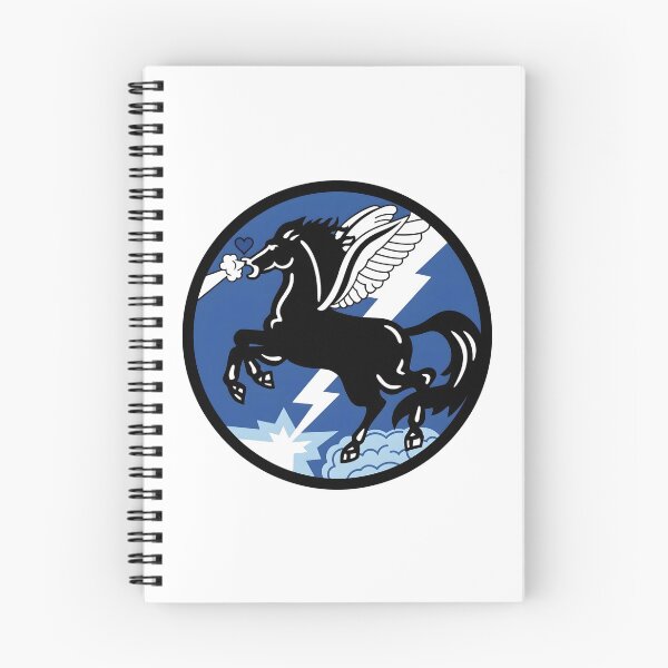 Item preview, USAAF 343d Bombardment Squadron Black Pegasus Patch designed and sold by CharlieDesings.