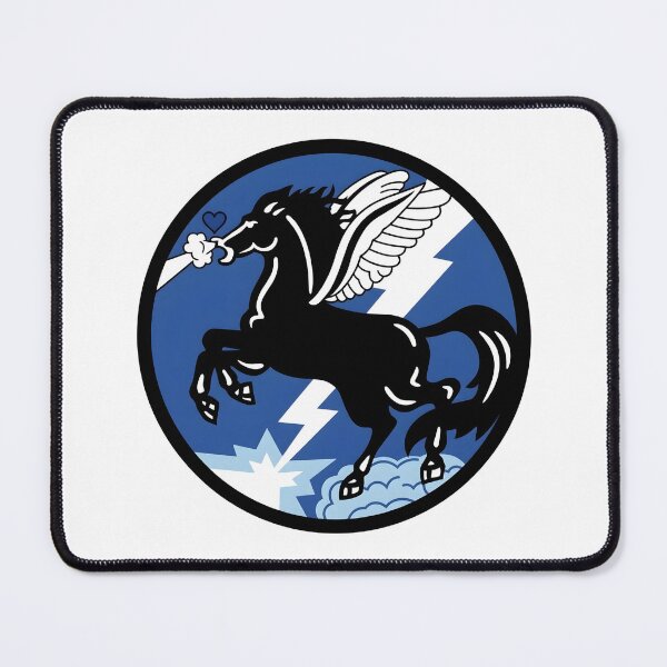 Item preview, USAAF 343d Bombardment Squadron Black Pegasus Patch designed and sold by CharlieDesings.