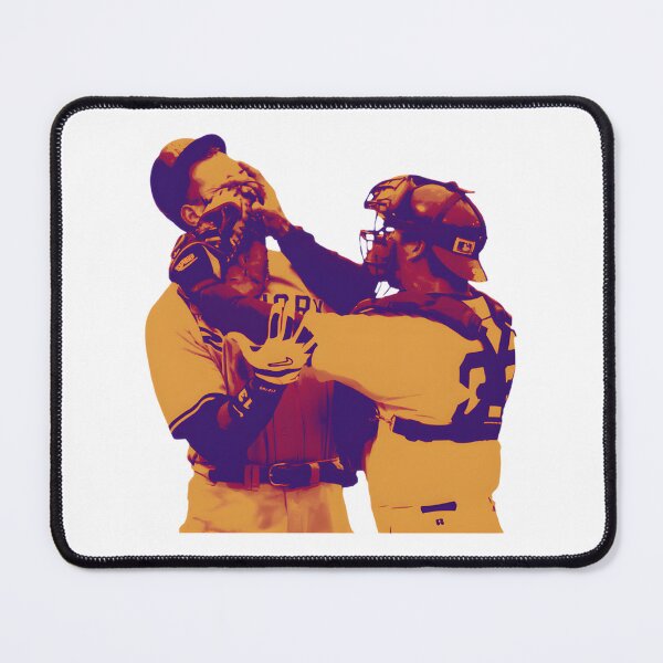 Item preview, Jason Varitek and Alex Rodriguez Baseball Brawl Retro Red Sox Inspired Design designed and sold by James-Carmen.