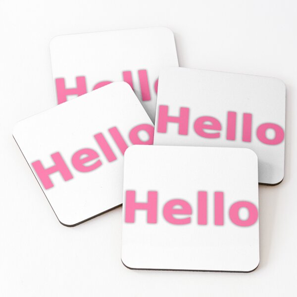 Item preview, Hello Pink Glow Typography - Cute Minimalist Design designed and sold by Breathe & Believe DXB.