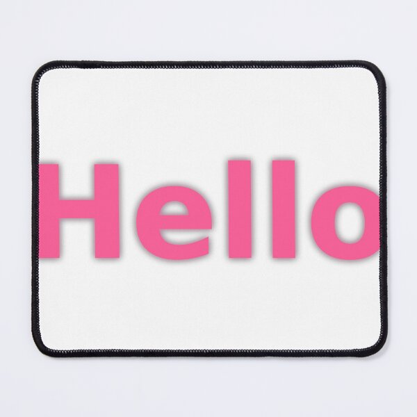 Item preview, Hello Pink Glow Typography - Cute Minimalist Design designed and sold by Breathe & Believe DXB.
