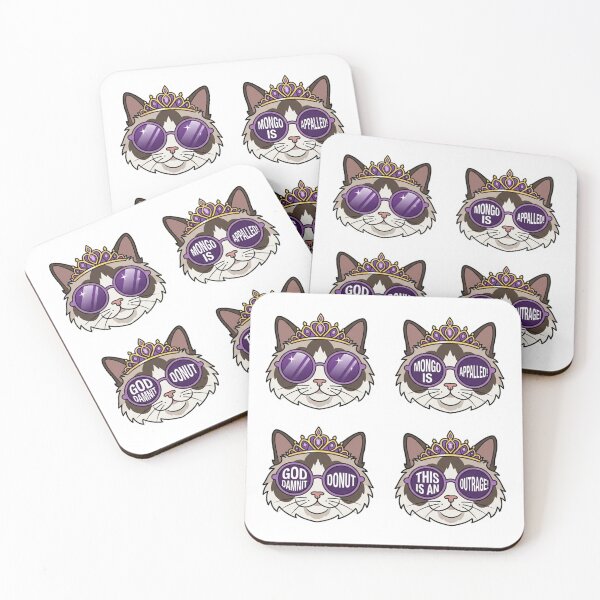 Item preview, Princess Donut Sticker Pack Dungeon Crawler Carl Quotes Mongo Is Appalled LitRPG Cat Set    designed and sold by raedattia.