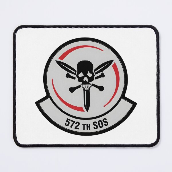 Item preview, USAF 572nd Special Operations Squadron Skull and Daggers Patch designed and sold by CharlieDesings.
