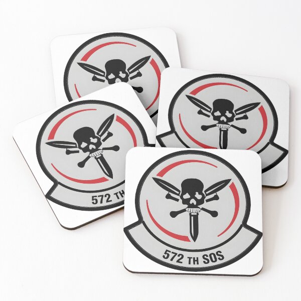 Item preview, USAF 572nd Special Operations Squadron Skull and Daggers Patch    designed and sold by CharlieDesings.