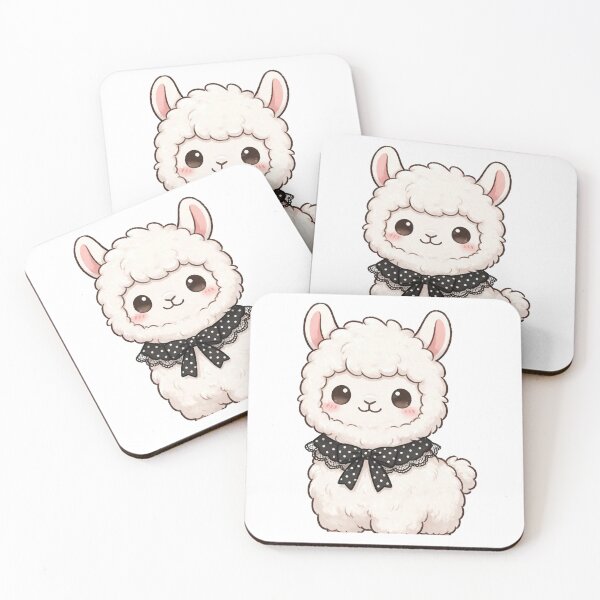 Item preview, Cute llama with black polka dot bow designed and sold by priyankajustine.