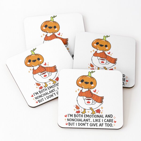 Item preview, Emotional Nonchalant Pumpkin Goose Fall Humor designed and sold by RDGNR.
