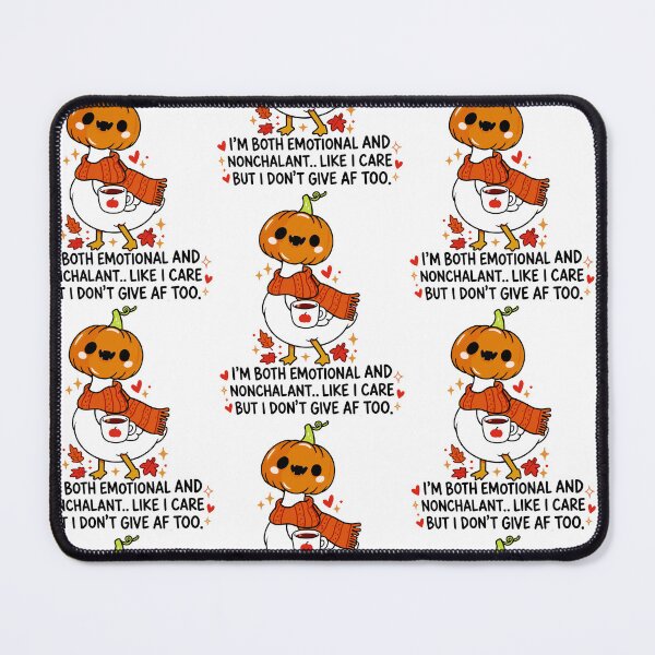 Item preview, Emotional Nonchalant Pumpkin Goose Fall Humor designed and sold by RDGNR.
