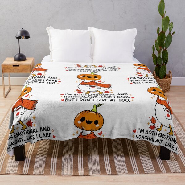 Item preview, Emotional Nonchalant Pumpkin Goose Fall Humor designed and sold by RDGNR.