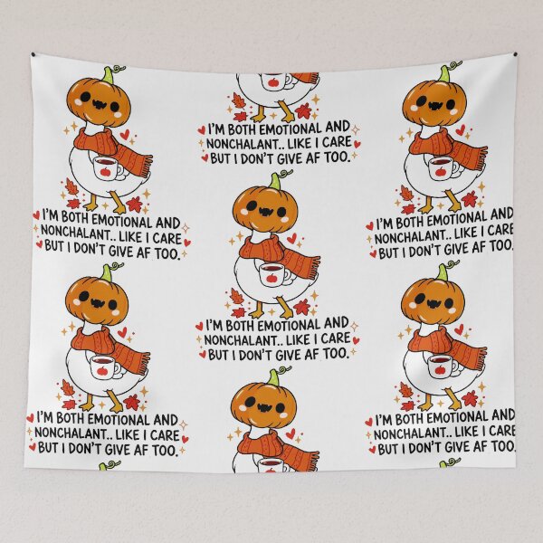 Item preview, Emotional Nonchalant Pumpkin Goose Fall Humor designed and sold by RDGNR.