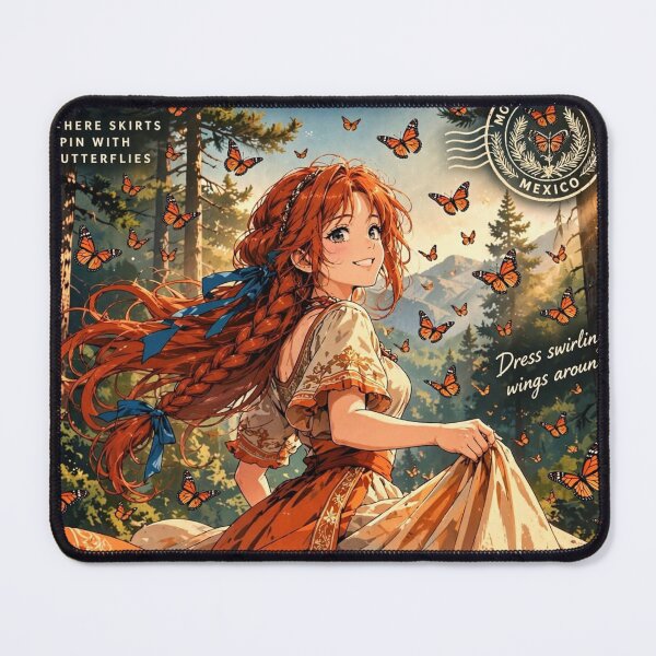 Item preview, Mexico, Monarch Butterfly Forests - Monarch butterfly forests — mountain forests in central Mexico where millions of monarch butterflies gather during their annual migration. designed and sold by DibujandoPorfa.