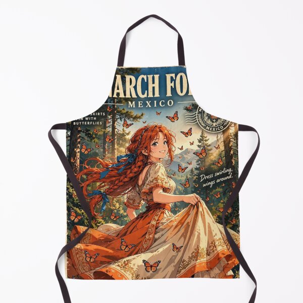Item preview, Mexico, Monarch Butterfly Forests - Monarch butterfly forests — mountain forests in central Mexico where millions of monarch butterflies gather during their annual migration. designed and sold by DibujandoPorfa.
