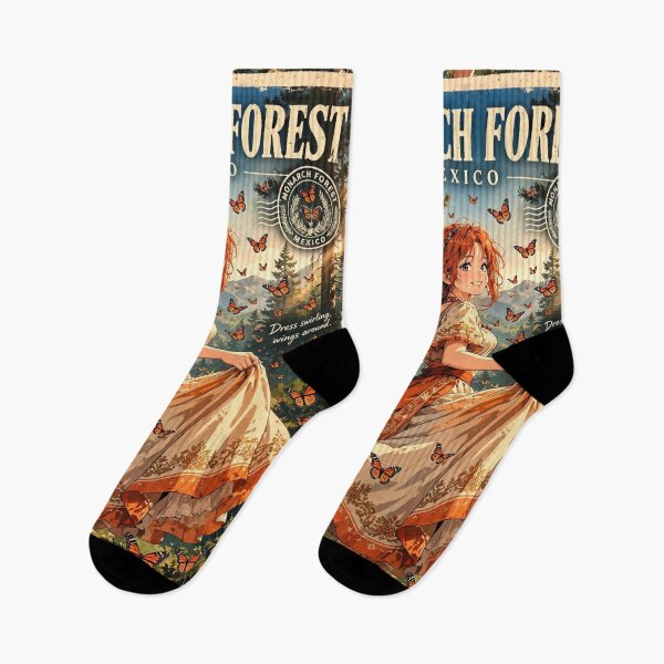 Item preview, Mexico, Monarch Butterfly Forests - Monarch butterfly forests — mountain forests in central Mexico where millions of monarch butterflies gather during their annual migration. designed and sold by DibujandoPorfa.
