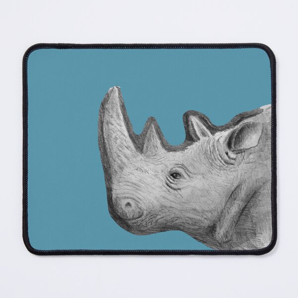 Item preview, Rhinoceros Pencil Sketch Animal Art designed and sold by Sky-99.