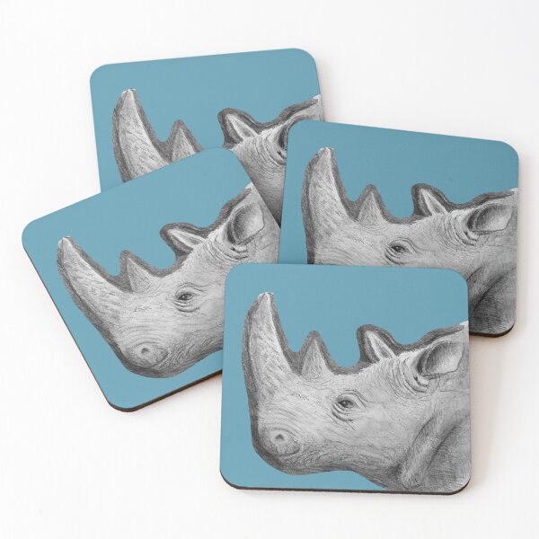 Item preview, Rhinoceros Pencil Sketch Animal Art designed and sold by Sky-99.