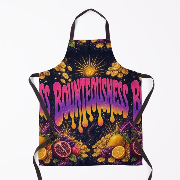 Item preview, Bounteousness – Funky Abundance Vibes Retro Typography Design designed and sold by The Crazy Monkey Design Studio.