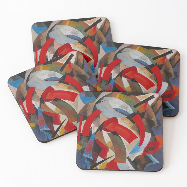 Item preview, Alexandra Exter | Dynamique des couleurs abstract colorful cubism futurism portrait painting designed and sold by Jéanpaul  Ferro.